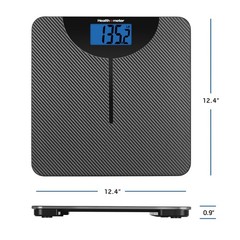Health o meter LCD Carbon Fiber Digital Body Weight Scale, 400lb Capacity
