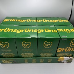 Gruns Adults Super Greens Gummies, Multivitamin Superfood Gummy Bears 25X8=200