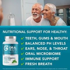 Oral Probiotics Chewable Tablets BLIS K12 M18 60ct Bad Breath