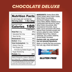 Pure Protein Bars, Chocolate Deluxe, Gluten Free, 21g Protein, 1.76 oz, 4 Count