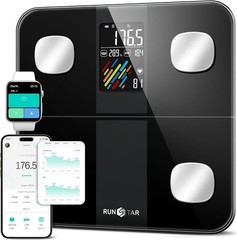 High Accuracy Digital Bathroom Scale – Body Weight & Fat Percentage Analyzer, Sy