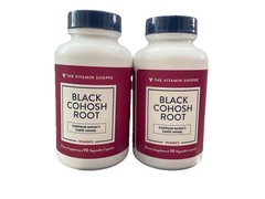 The Vitamin Shoppe Black Cohosh 540mg 90Caps Womens Health Support Twin Pack