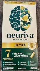 Neuriva Ultra Brain Health Supplement Clinically Tested Nootropic 60 Capsules