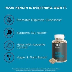 Pure for Men Stay Ready Fiber Supplement 240 Capsules