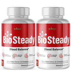Bio Steady-Blood Support- 2 Bottles- 120 Capsules