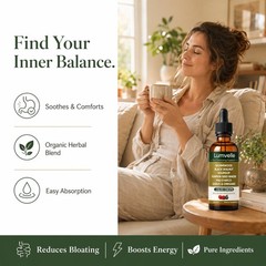 LUMVELLE Wild Harvested Wormwood Herbal Liquid Botanical Supplement Drops 60ML