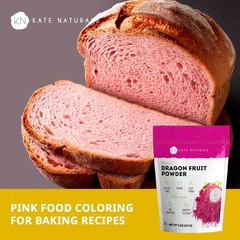 Dragon Fruit Powder for Baking & Drinks 4oz. , Gluten Free Dried Pink Pitaya …