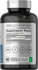 Horbäach Magnesium Bisglycinate | 120 Capsules | 750Mg | Non-Gmo and Gluten