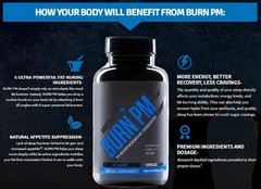 BURN PM Sculptnation Natural Enhance Fat Burn weight Loss Thermogenic, Free Ship