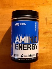 Optimum Nutrition Amino Energy Pre Workout Blue Raspberry 30 Servings BB 5/2023
