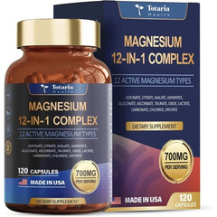 Totaria Magnesium 12-in-1 Complex 700mg, Sleep, Muscle & Energy Support
