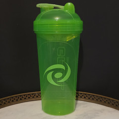 G FUEL Shaker Bottle Green Screw-on Lid 24 fl oz Reusable Plastic
