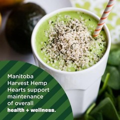 Manitoba Harvest Organic Hemp Seeds, 7oz, 10g Plant Based Protein and 12g Omega