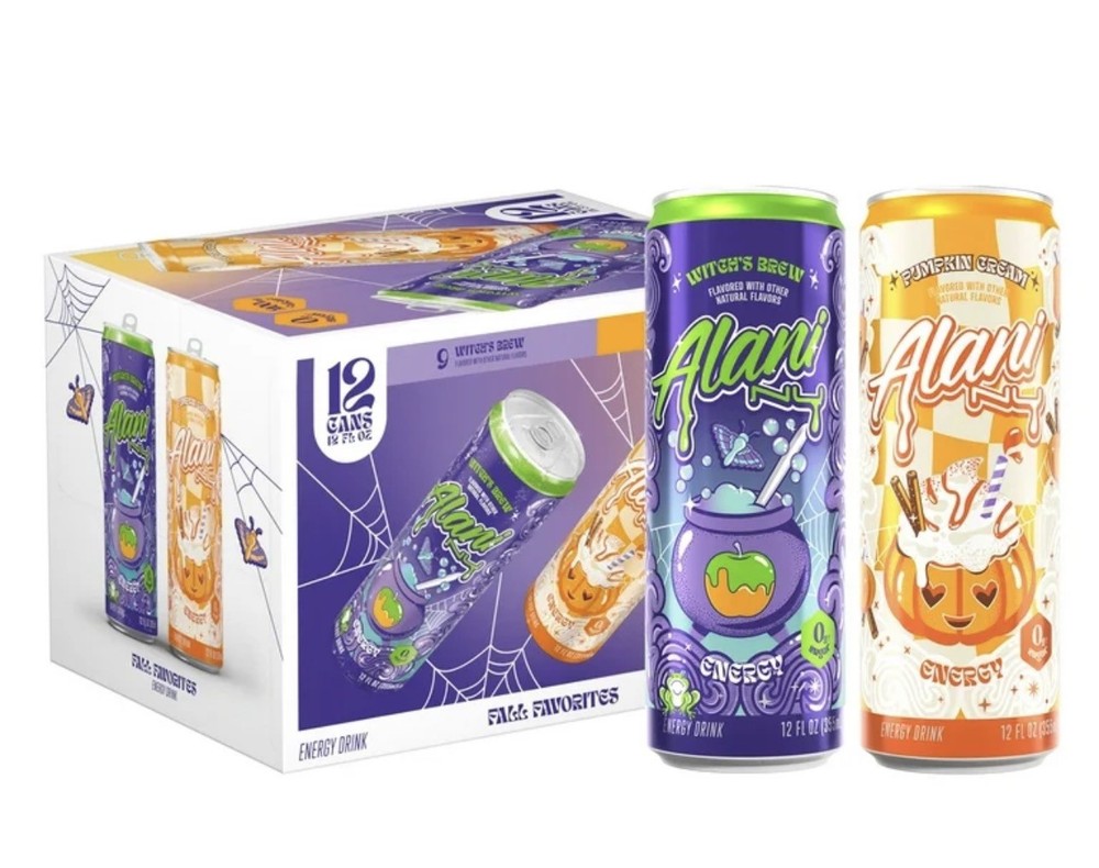 2025 Alani Fall Favorites 12pk – 3 Pumpkin Cream And 9 Witches Brew Energy Drink