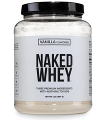 NAKED Whey Vanilla Protein Powder, Grass-Fed, 24 Servings, NSF Certified