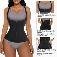 Waist Training Corset Sauna Sweat Vest Lower Belly Fat Body Shaper Weight Loss
