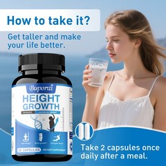 Height Growth – Increase Bone Growth Adults, Teens & Kids, Calcium, Vitamin D3