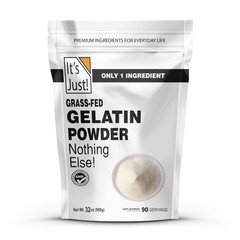 Its Just Gelatin Powder 2Lb Unflavored Grass Fed Bovine