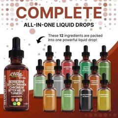 Clean Nutra Berberine with Ceylon Cinnamon Supplement Liquid Drops