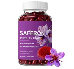 Saffron Supplement Capsules – 88.5mg Pure Saffron Extract for Mood Balance, Upli