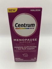 Centrum Menopause Support Complete Multi + Hot Flash Support Tablets 30 EXP 8/26
