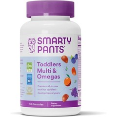 SmartyPants Toddler Multi & Omegas Multivitamin 90 Gummies EXP 04/2026 Fruity