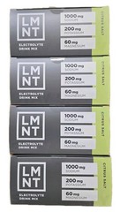 LMNT Keto Electrolyte Drink Mix -Zero Sugar– 4 Boxes Citrus Salt 120 Packs