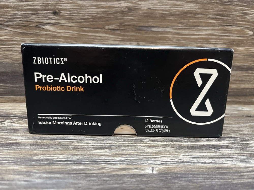 ZBiotics Pre-Alcohol Probiotic Drink, Feel Better After Drinking 12 Pack, 0.47