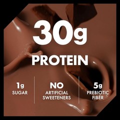 Oikos Protein Shake, Chocolate, 30g Protein, Ready to Drink, 12 fl oz, 12 count