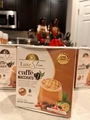 Luxe Slim Caffe Macchiato with Sweet Stevia. 10 sachets. US Seller.