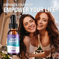 (5 Pack) Gut Drops – GutDrops Extra Strength All Natural Healthy Levels Support