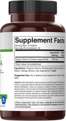 Organic Senna 1500Mg, 45 Servings, Vegetarian, Gluten Free, 90 Vegetarian Tablet