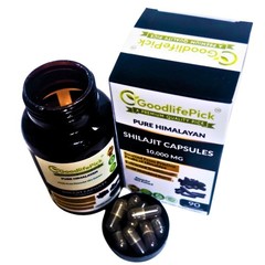Himalayan Shilajit 10000 MG. Powerful and Premium for Maximum Benefits -90 cap