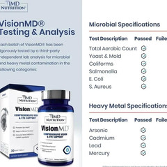 1MD Nutrition Vision MD Eye Vitamin CARMIS – Eye Supplement – 30 Softgels USA