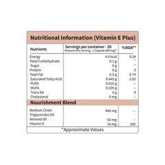 Vitamin E Skin Supplement with Almond Oil & Sunflower Oil For Face & Hair H322