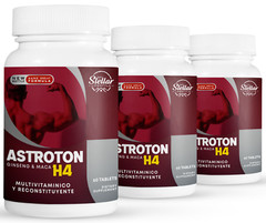 3 Pack Astroton Ginseng & Maca H4, multivitamin and restorative-60 Tablets x3