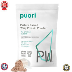 Puori Whey Protein Powder, Bourbon Vanilla – PW1 Pasture-Raised – 30 Servings