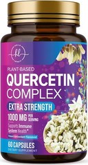 Quercetin Supplement Capsules for Heart, Respiratory, Allergy & Immune Support
