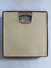 Vintage Cream Sunbeam Bathroom Scale-Tested/Works
