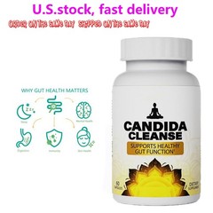 Candida Cleanse Gut & Colon Support 60 Capsules For Women & Men, Fast shipping