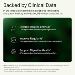 Daily Synbiotic Probiotic Gut Health Bloating Gas Relief Digestive Immune 60 Cap
