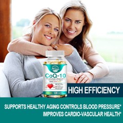 CoQ10 Coenzyme Q-10 Coenzyme 200mg Capsules BIOPERINE Antioxidant Heart Energy