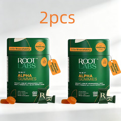 Root Labs 10 in 1 Alpha Gummy Vitamins Shilajit, Ashwagandha, Maca, Tongkat, 60