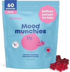 JoySpring 1 Mood Munchies Saffron Gummies for Kids | Saffron Extract Supplement