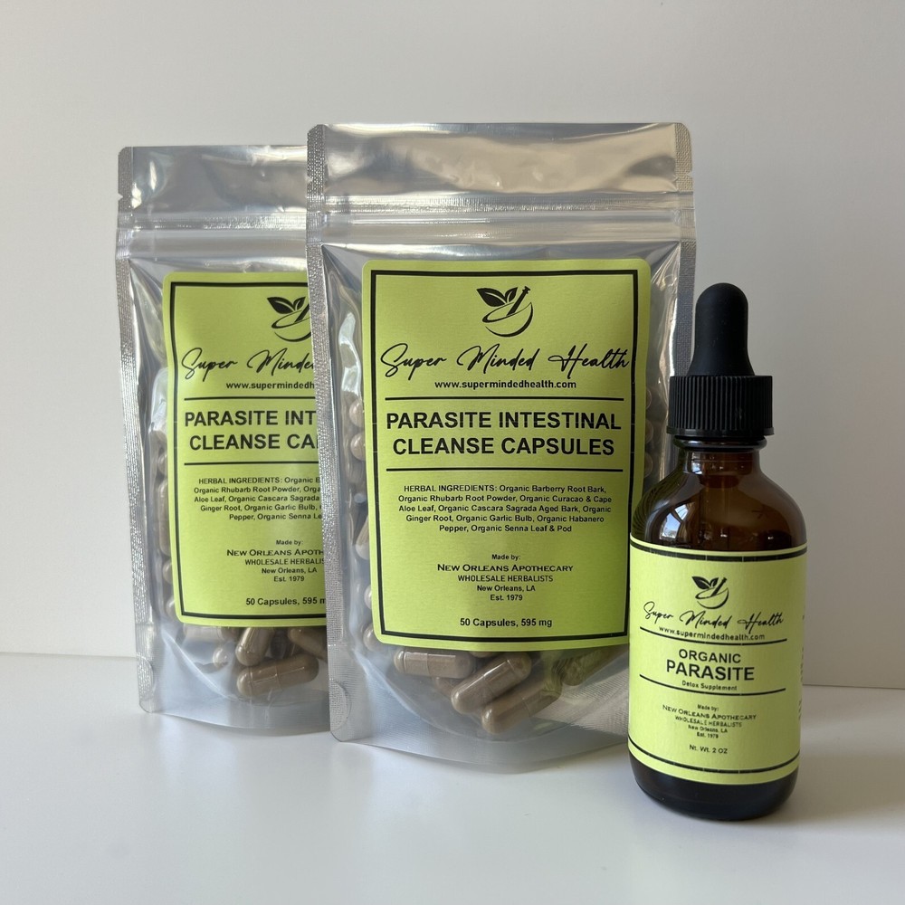 Complete Parasite Intestinal Cleanse Kit | All Organic Herbs No Fillers