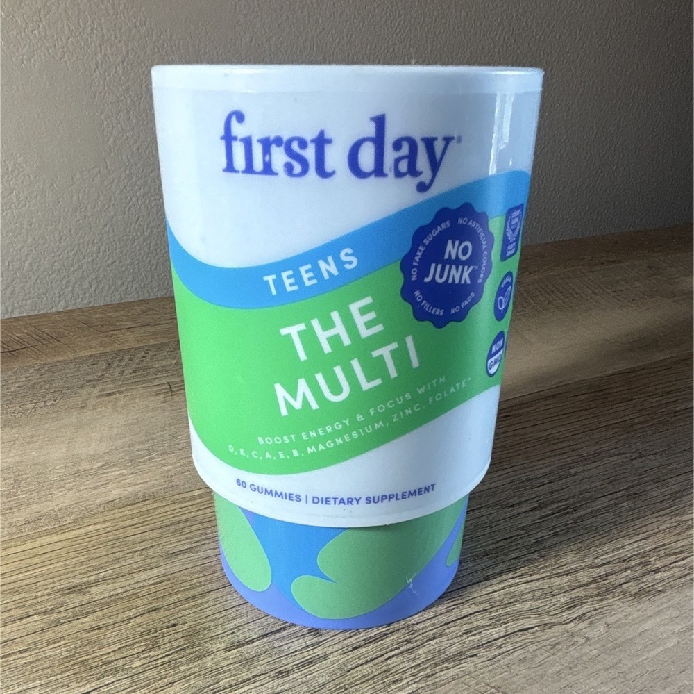 first day Teens The Multi Multivitamin Gummies Grape 60 Ct Vegan Exp 2/2027