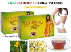 2X CATHERINE Herbal Infusion Tea Slimming Diet Detox Weight Control 32sachet/box