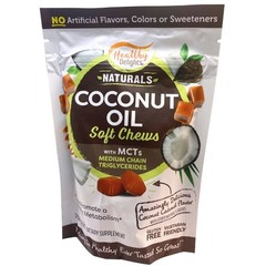 Healthy Delights Naturals, Coconut Oil Soft Chews, Coconut Caramel Flavor