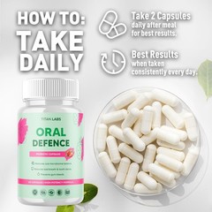 (1 Pack) Oral Defence Advanced Probiotic For Healthy Teeth & Gums 60 Capsules
