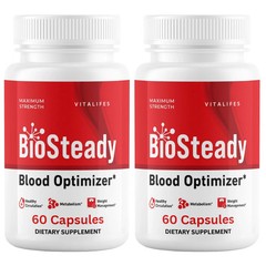 (2 Pack) BioSteady Advanced Blood Max Support Supplement Bio Steady 120 Capsules